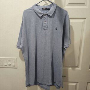 POLO RALPH LAUREN Polo Shirt Mens XL Short Sleeve Blue